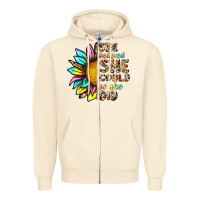 Sandshell she believed she could so she did Zipper Hoodie - NancyCooperArtShop