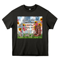 Asphalt christian western american made country raised Heavy Core Tee - Zillion Design Studio