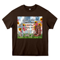 Christian Western American Made Country Raised Heavy Core Tee | Teevron