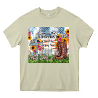 Mossy christian western american made country raised Heavy Core Tee - Zillion Design Studio