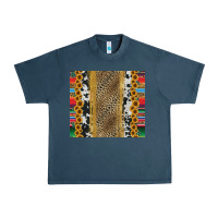 Midnight Navy western serape cowhide Urban Heavy Tee - Jasminsmagicworld