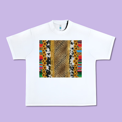 Western Serape Cowhide Urban Heavy Tee Designed By Jasminsmagicworld
