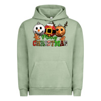 Pigment Oil Green merry christmas Urban Hoodie - CowGirlArtShop