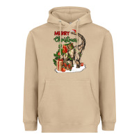 Mushroom merry christmas brachiosaurus Heavyweight Hoodie - LillyAllenDesigns