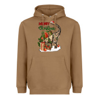 Toasted Coconut merry christmas brachiosaurus Heavyweight Hoodie - LillyAllenDesigns