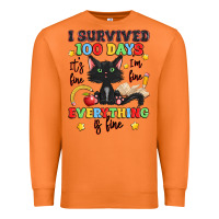Carrot i survived 100 days it's fine i'm fine Premium Sweatshirt - Artiststas