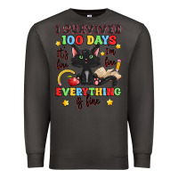 Smoke i survived 100 days it's fine i'm fine Premium Sweatshirt - Artiststas