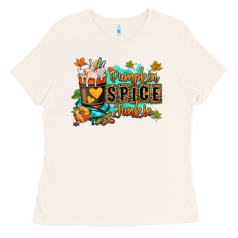 Pumpkin Spice Junkie Ladies Tee by RanaPortraitStore | Teevron