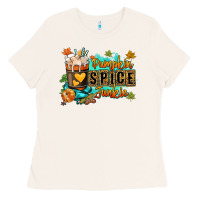 Bone Pumpkin spice junkie Ladies Tee - RanaPortraitStore