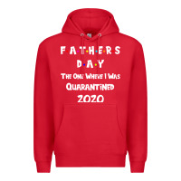 Red Father s Day The One Where I Was Quarantined 2020 Premium Hoodie - Bettercallsaul