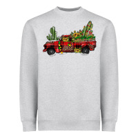 Heather Grey christmas truck Heavyweight Sweatshirt - JahusDesignShop