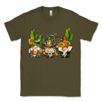 Army Green western gnomes with cactus Classic Tee - AdoDesignShop