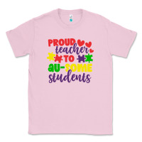 Bubblegum Pink proud teacher to ausome students Classic Tee - CowhideDigitalArt