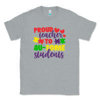 Heather Grey proud teacher to ausome students Classic Tee - CowhideDigitalArt