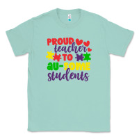 Seafoam proud teacher to ausome students Classic Tee - CowhideDigitalArt