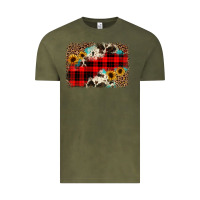 Vintage Olive christmas background Vintage Tee - JahusDesignShop
