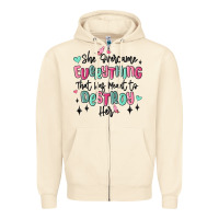Sandshell she overcame everything that was meant to destroy Zipper Hoodie - MaliasSmallBusiness