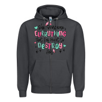 Smoke she overcame everything that was meant to destroy Zipper Hoodie - MaliasSmallBusiness