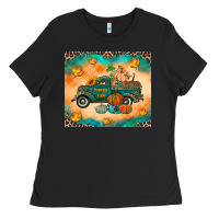 Black Pumpkin farm Ladies Tee - RanaPortraitStore