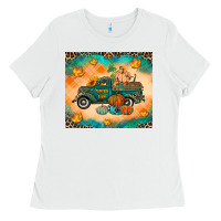 White Pumpkin farm Ladies Tee - RanaPortraitStore