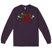 Plum Santa baby Long Sleeve Tee - BarkalooDesign