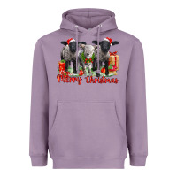 Lavender merry christmas baby sheeps Heavyweight Hoodie - LillyAllenDesigns
