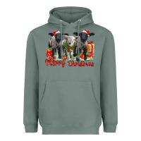 Sage merry christmas baby sheeps Heavyweight Hoodie - LillyAllenDesigns