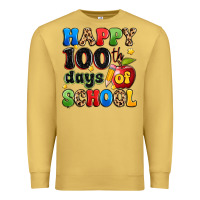 Antique Gold happy 100 th days of school Premium Sweatshirt - Artiststas