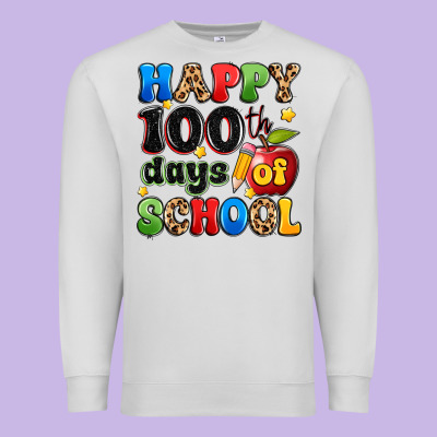 Happy 100 Th Days Of School Premium Sweatshirt Designed By Artiststas