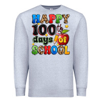 Heather Grey happy 100 th days of school Premium Sweatshirt - Artiststas