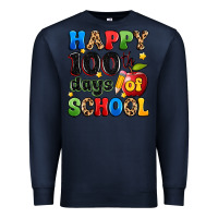 Navy happy 100 th days of school Premium Sweatshirt - Artiststas