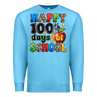 Ocean Blue happy 100 th days of school Premium Sweatshirt - Artiststas