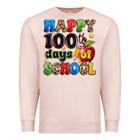 Pale Pink happy 100 th days of school Premium Sweatshirt - Artiststas