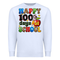White happy 100 th days of school Premium Sweatshirt - Artiststas