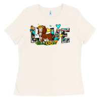 Bone love western cow Ladies Tee - JahusDesignShop