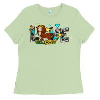 Matcha love western cow Ladies Tee - JahusDesignShop