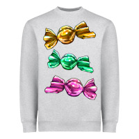 Heather Grey colorful candies Heavyweight Sweatshirt - AdoDesignShop