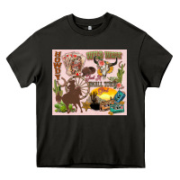 Asphalt wild west western Heavy Core Tee - Zillion Design Studio