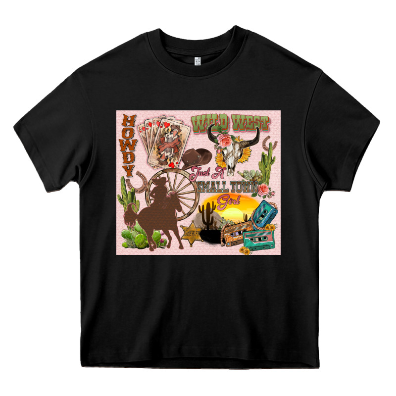 Wild West Western Heavy Core Tee by Zillion Design Studio | Teevron