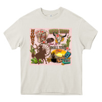 Cream wild west western Heavy Core Tee - Zillion Design Studio