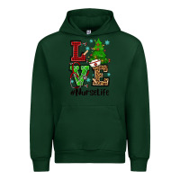 Forest Green love nurse life christmas Urban Hoodie - CowGirlArtShop