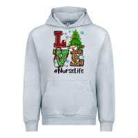 Heather Grey love nurse life christmas Urban Hoodie - CowGirlArtShop