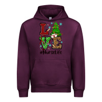 Mauve Wine love nurse life christmas Urban Hoodie - CowGirlArtShop
