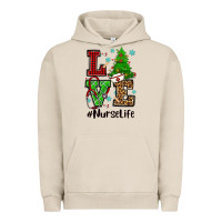 Pigment French Oak love nurse life christmas Urban Hoodie - CowGirlArtShop