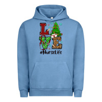 Pigment Pebble Blue love nurse life christmas Urban Hoodie - CowGirlArtShop