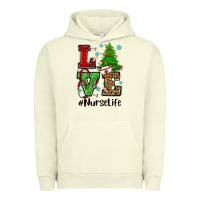 Pigment Pistachio love nurse life christmas Urban Hoodie - CowGirlArtShop