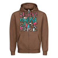 Chestnut resting nurse face Zipper Hoodie - NancyCooperArtShop