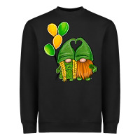 Black St Patrick's Day Gnomes Heavyweight Sweatshirt - Jasminsmagicworld