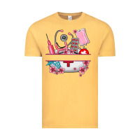 Vintage Mustard custom name nurse hat and elements Vintage Tee - AdoDesignShop