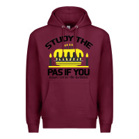 Burgundy Study the past if you would define the future shi Premium Hoodie - Bettercallsaul